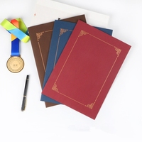 Porta Diplomas de Papel Premium Personalizado al por Mayor, Tamaño Carta, Color Azul Marino, con Logotipo, para Certificados de Graduación