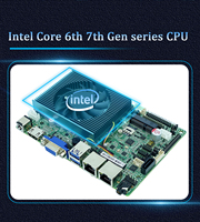 Personalizado 6th 7th Gen Dual Network 6 Serial Port Placa principal 3,5 pulgadas LVDS EDP Control industrial I5 6200U Placa base de computadora