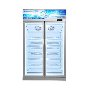 Поставщик, Заводская Коммерческая двойная стеклянная дверь, Вертикальная Витрина для супермаркетов, морозильная камера - Product Image 3