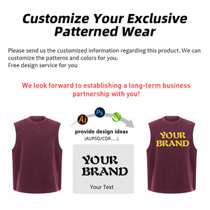 Camiseta sin Mangas Estilo Batik 2026, 325g, con Parches y Bordes Deshilachados, Estilo Desgastado, con Logotipo Personalizado para Hombre - Product Image 4