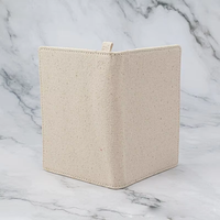 Porte-passeport et étui en toile portable, personnalisable, de couleur unie, gaufré, style coréen, avec protection des documents de voyage