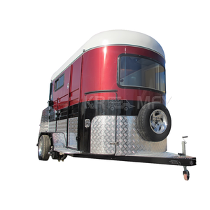 2 Remorques de cuisine mobiles à chargement direct, avec cadre en aluminium, fenêtres et portes de remplacement, pour remorque à chevaux - Product Image 5