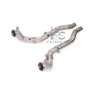 Tubo de Escape de Alto Flujo para Ferrari <span class=keywords><strong>Roma</strong></span> V8 3.9T 2020+, Tubo de Escape Delantero de Acero Inoxidable que Reduce la Presión - Product Image 6