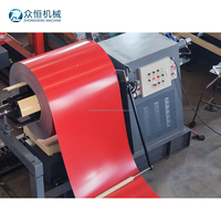 Machine de formage de tuiles émaillées 828, ligne complète avec dérouleur et empileur automatiques, contrôlée par PLC, disponible en OEM/ODM