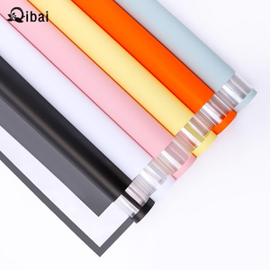Qibai 20 hojas Brooke papel impermeable ventana borde mate flor papel de regalo paquete Floral papel de regalo para ramo - Product Image 1