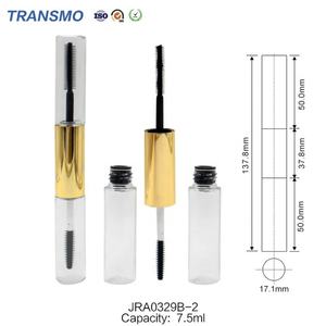 Flacon de sérum pour cils double en aluminium, tube de mascara vide 7,5 ml, flacon de mascara vide double embout doré - Product Image 4