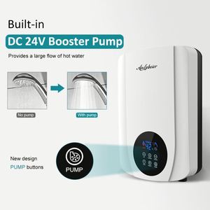 110V 220V Ducha de tamaño pequeño para baño de Birmania Fácil instalación Venta caliente Calentador de agua eléctrico con bomba - Product Image 3