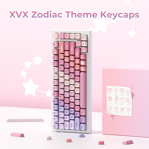 XVX Keycaps Thème du Zodiaque Sublimation par Teinture PBT Ensemble de Keycaps 133 Touches Personnalisé Mignon Clavier Mécanique - Product Image 4