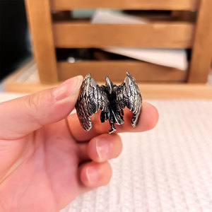 Collar con Colgante Ángel del Juicio de Acero Inoxidable con Alas Temáticas, Regalo SP1095 - Product Image 2