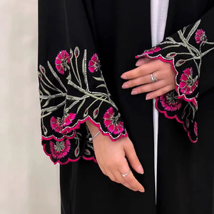 Zifeng OEM Mode Moyen-Orient Dubaï <span class=keywords><strong>Robe</strong></span> <span class=keywords><strong>Abaya</strong></span> Cardigan Arabe Brodé - Product Image 3