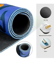 Tapis de Mahjong Grand Format Durable en Caoutchouc Imprimé par Sublimation Antidérapant Imperméable Surface Silencieuse Housse de Table Carrée Pliable