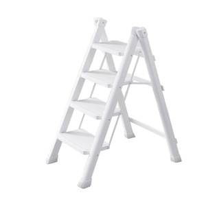 Escalera Plegable de 4 Peldaños, Portátil, Tipo A, Reforzada, con Peldaños Antideslizantes para Uso Doméstico - Product Image 4