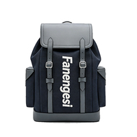 Nouveau Sac à Dos Homme Tendance Rétro pour Ordinateur Portable et Voyage, Grande Capacité, Imperméable en PU, Fermeture Éclair, Polyester – Collection Été