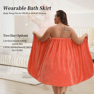 Fabbrica direttamente Sexy tubo Top donna indossabile abito da bagno in microfibra asciugamano da bagno <span class=keywords><strong>Set</strong></span> con asciugamano per capelli - Product Image 6