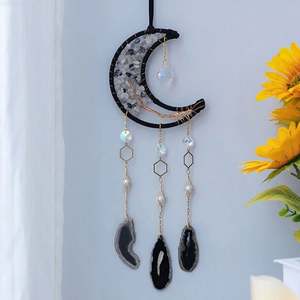 Decoración De Verano Cesta Pared Negra Redonda Tejida <span class=keywords><strong>Arbol</strong></span> Macrame Diy Plana Arte Jardin Vistas Para <span class=keywords><strong>El</strong></span> Hogar Gancho Boho - Product Image 4