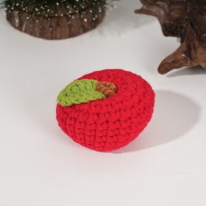 Handmade Crochet trái cây búp bê thiết lập dễ thương dệt kim bơ táo dưa hấu & hơn may & dệt trang trí nội thất & Quà Tặng - Product Image 2