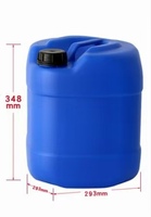 Baril d'emballage alimentaire en HDPE écologique de 20 L, résistant aux acides et aux alcalis, étanche et accrochable