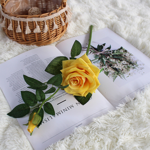 Rosa <span class=keywords><strong>de</strong></span> Terciopelo, Flor Artificial, Rosa <span class=keywords><strong>de</strong></span> <span class=keywords><strong>Esquina</strong></span>, Decoración para el Hogar y Restaurantes, Materiales Florales <span class=keywords><strong>de</strong></span> Seda, Fabricante Directo, Ramo <span class=keywords><strong>de</strong></span> Mano - Product Image 3