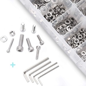 M3 M4 M5 M6 Stainless Steel Hexagon Head <b>Screw</b> Nut And Washer Tool Cabinet 660 Pcs <b>Set</b> - Product Image 2