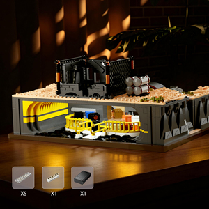 Building Blocks Vault 33 Set DIY Fort <strong>Anaxes</strong> With Light,Suitable Bricks Model Gift for Kids Home Decoration - Product Image 5