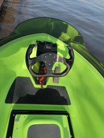 RUSH WAVE See Gray Machine Mini Bateau Électrique Go-Kart Multifonctionnel pour la Pêche, les Sports Nautiques et le Ski Nautique, Matériau ASA <115HP
