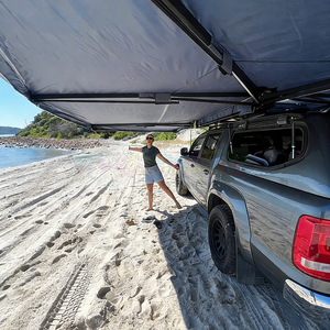 Toldo para Auto, Toldo Lateral de 270 Grados, Lona de Carbono Impermeable, Refugio Diurno para 3-4 Personas, Toldo 270 para Techo de Auto - Product Image 1