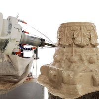 Robot à 7 axes, routeur CNC, machine de sculpture 3D pour la pierre, machine de sculpture sur marbre et granit avec moteur et engrenage