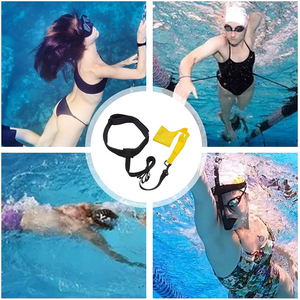 Ceintures d'entraînement de natation avec parachute de résistance Ceinture de résistance aquatique Parachute de natation Ensemble d'entraînement de piscine Équipement <span class=keywords><strong>pour</strong></span> débutant - Product Image 6