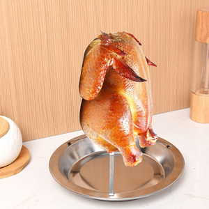 ที่วางจานบาร์บีคิวแบบพกพาที่กรองไก่ชั้นย่างทำจากสแตนเลสสามารถถอดออกได้ - Product Image 5