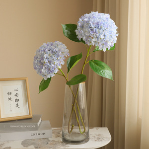 Offre Spéciale <span class=keywords><strong>fausse</strong></span> <span class=keywords><strong>fleur</strong></span> tige unique hortensia artificielle soie mariage noël fête des mères remise des diplômes nouvel an décor à la maison - Product Image 4