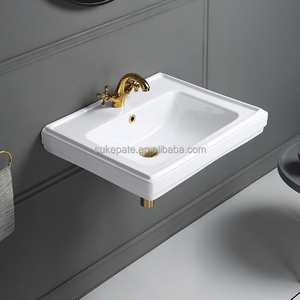 <span class=keywords><strong>Barato</strong></span> baño independiente de cerámica lavabo de pie lavado a mano Victoria clásico pedestal lavabo vintage - Product Image 6