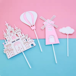 Decoración para Pasteles de Cumpleaños Infantiles con Diseño de Castillo, Príncipe y Princesa, Venta al por Mayor de Fábrica - Product Image 6