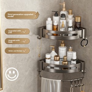 Manufacturer Metal Bathroom <strong>Shower</strong> Triangle Shelf Restroom Toilet <strong>Rack</strong> Non-Drilling Wall-Mounted Bathroom Storage <strong>Rack</strong> - Product Image 4