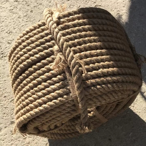 Màu sắc tự nhiên 3-strands Xoắn đay dây Manila gai quanh co trong cuộn dây nhựa cho trang trí - Product Image 4