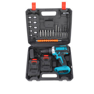 多機能リチウム電気コードレスドリルセット充電式衝撃家庭用ピストルドリル家庭用 - Product Image 5