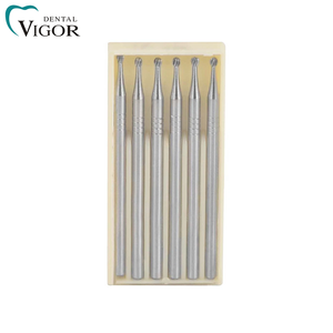Kit de 6 fraises dentaires en carbure HP pour polissage chirurgical, pour pièces à main haute/basse vitesse de laboratoire - Product Image 3