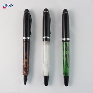 Pluma estilográfica personalizada de 0,5mm de ancho de escritura, Punta dorada, último diseño, acrílico metálico para oficina, escuela, finanzas, juego de escritura para estudiantes - Product Image 3