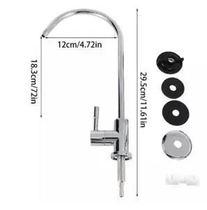 Cooper wire stainless steel material spout taps 1/4 inch reverse osmosis water machine part faucet system kitchen water tap