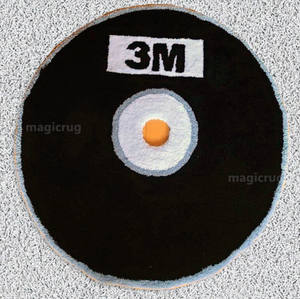 Tapis circulaire rotatif tapis de jeu tapis de jeu de sol panneau publicitaire tapis de zone ensemble pour garçons CD Gamer tapis de disque tapis personnalisable - Product Image 1