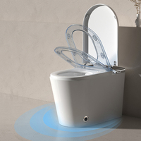 Toilette intelligente automatique de luxe avec siège chauffant, bidet, lavage, séchage à l'air chaud, céramique pour usage hôtelier