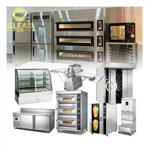 Máquina de alongamento de massa de pizza, forno de pão, forno elétrico comercial, forno industrial, máquinas de padaria, fogão com forno