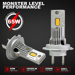 Faros delanteros halógenos TP10 65W H7 Bombilla de faro Led 12V Haz Alto y Bajo H4 Faro Led 6000K Blanco <span class=keywords><strong>H1</strong></span> H11 9005 9006 9012 Led - Product Image 2
