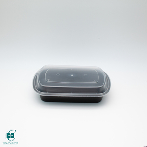 Contenedor Rectangular Desechable de Plástico PP para Alimentos, Apto para Microondas, Plegable, con Tapa, Marca HACAMY - Product Image 6