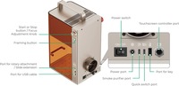Grabador Láser CNC XTool F2, Diodo de 15W + Marcador Láser IR Dual de 5W, Cortador de 6000 mm/s para Grabado Portátil en Metal y Madera