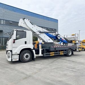 Camión con Plataforma de Trabajo Aéreo Telescópica Isuzu GIGA Blanco de 205 hp y 45 Metros de Altura en Venta - Product Image 2