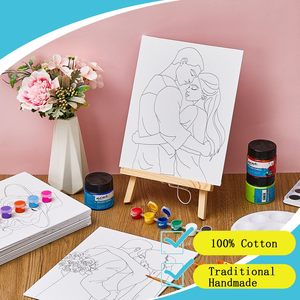 Toiles <span class=keywords><strong>de</strong></span> peinture en coton pré-imprimées 8x10 pouces avec contour pré-dessiné pour adultes, idéales pour les soirées <span class=keywords><strong>de</strong></span> peinture (Sip and Paint) - Product Image 5