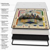 Tapis de jeu de table personnalisé 3 x 6 pieds, sublimation couleur intégrale, pour poker, en tissu polyester avec base en caoutchouc, idéal pour les soirées de jeu