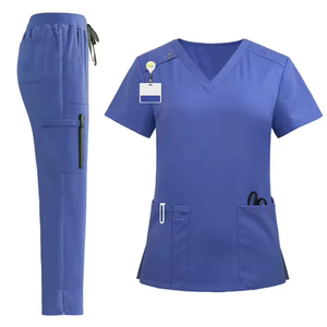Tenues médicales pour femmes : Blouses et pantalons d'infirmière personnalisés, en tissu extensible, ensembles d'infirmières pour hôpital, tenues de travail sportives type jogger - Product Image 6
