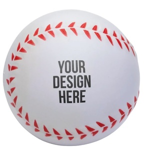 Pelotas Antiestrés de Espuma Suave de 2.5 Pulgadas, Pelota Deportiva de Béisbol, Material PU, Juguete Promocional con Diseño Personalizado, Serigrafía - Product Image 1