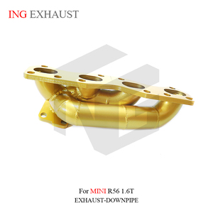 Collecteurs d'échappement en acier inoxydable ING Valve, droits, pour MINI R56 1.6T avec bouclier thermique en céramique, tuyaux d'échappement Mini de haute qualité - Product Image 6